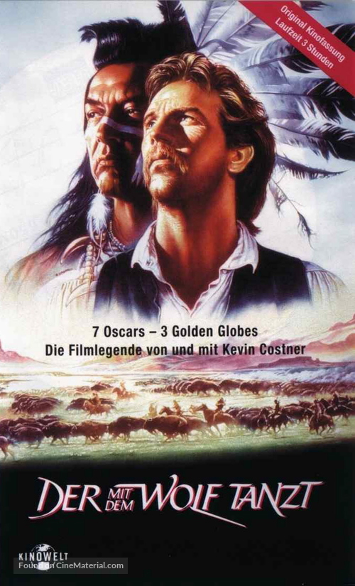 Dances with Wolves - German VHS movie cover
