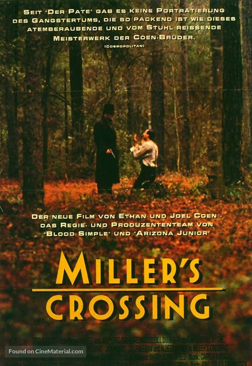 Miller's Crossing - German Movie Poster