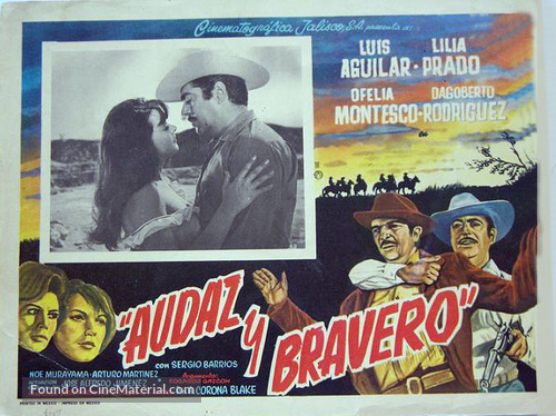 Audaz y bravero - Mexican Movie Poster