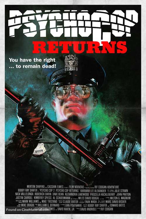 Psycho Cop Returns - Movie Poster