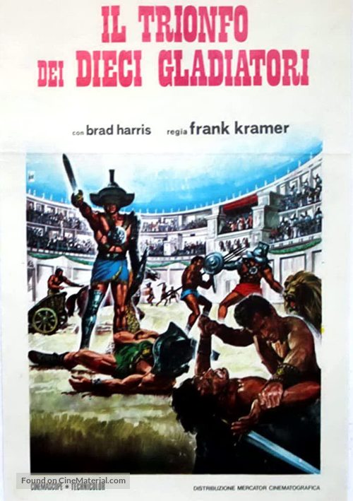 Trionfo dei dieci gladiatori, Il - Italian Movie Poster