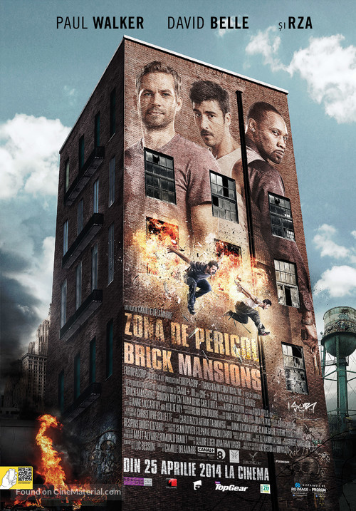 Brick Mansions - Romanian Movie Poster