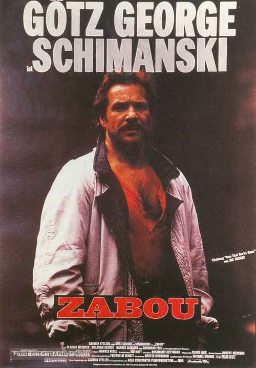 Zabou - German Movie Poster