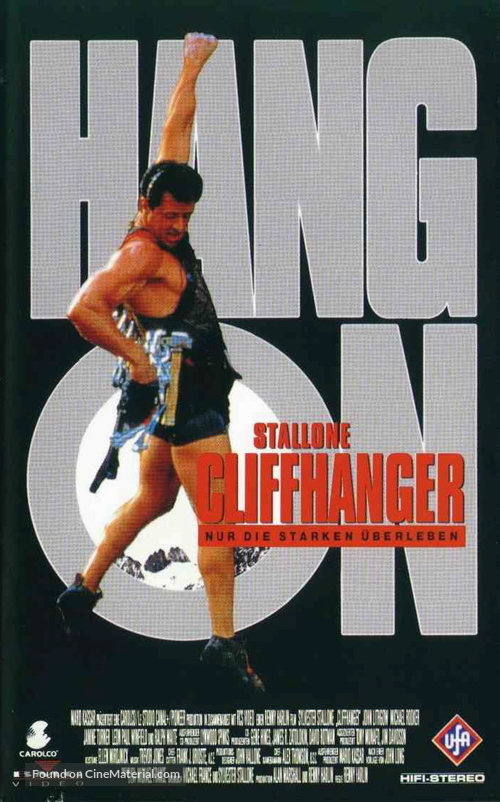 Cliffhanger - German VHS movie cover