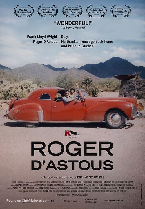 Roger D&#039;Astous - Canadian Movie Poster