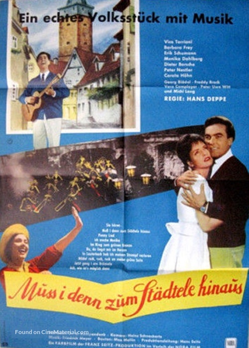 Muss i denn zum St&auml;dtele hinaus - German Movie Poster