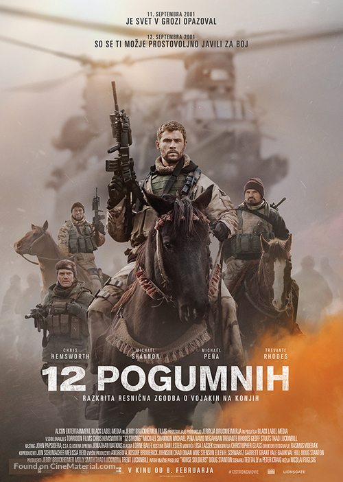 12 Strong - Slovenian Movie Poster