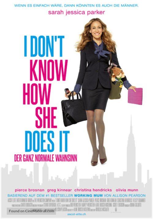 I Don&#039;t Know How She Does It - Swiss Movie Poster