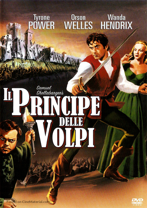 Prince of Foxes - Italian DVD movie cover