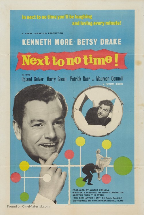 Next to No Time - British Movie Poster