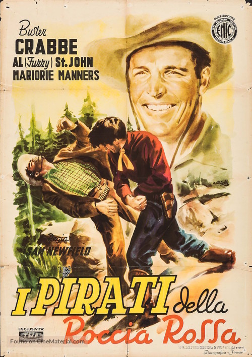 Western Cyclone (1943) Italian movie poster