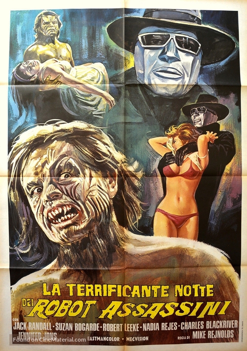 Las luchadoras vs el robot asesino - Italian Movie Poster