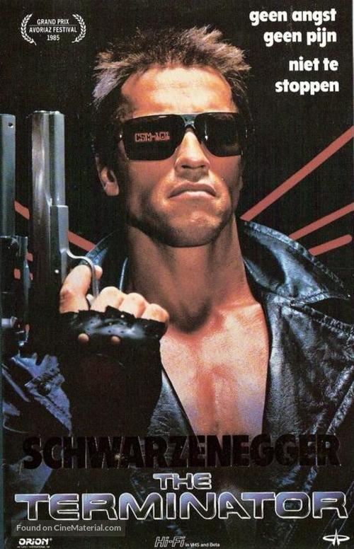 The Terminator - Dutch VHS movie cover