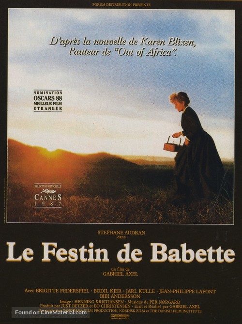 Babettes g&aelig;stebud - French Movie Poster