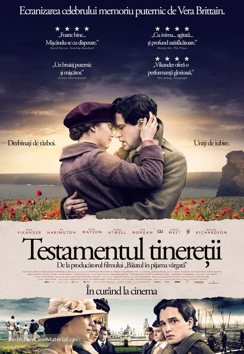 Testament of Youth - Romanian Movie Poster