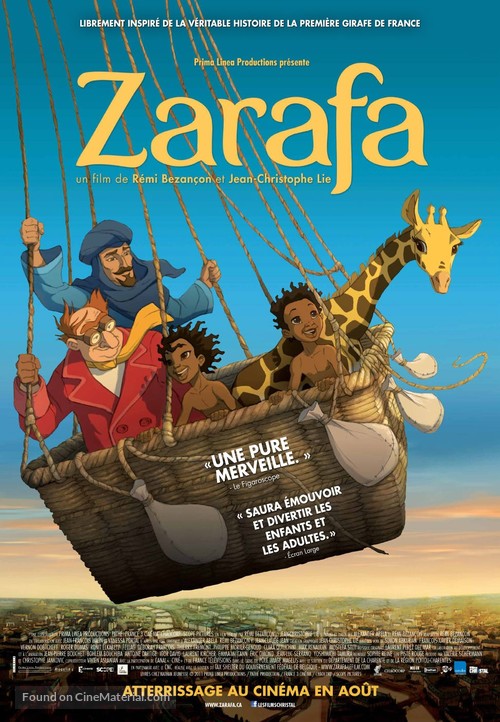 Zarafa - Canadian Movie Poster