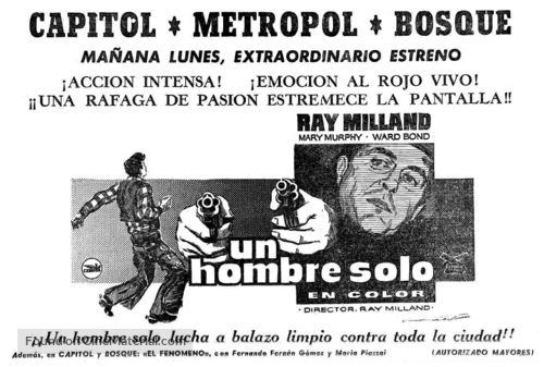 A Man Alone - Spanish poster