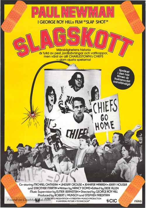 Slap Shot - Swedish Movie Poster