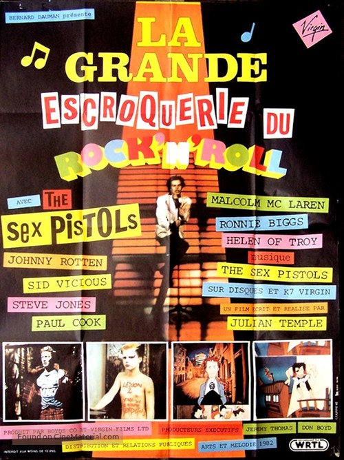 The Great Rock &#039;n&#039; Roll Swindle - French Movie Poster