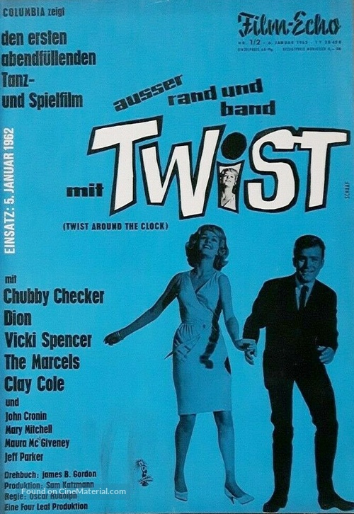 Twist Around the Clock - German poster