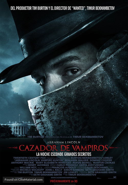 Abraham Lincoln: Vampire Hunter - Spanish Movie Poster