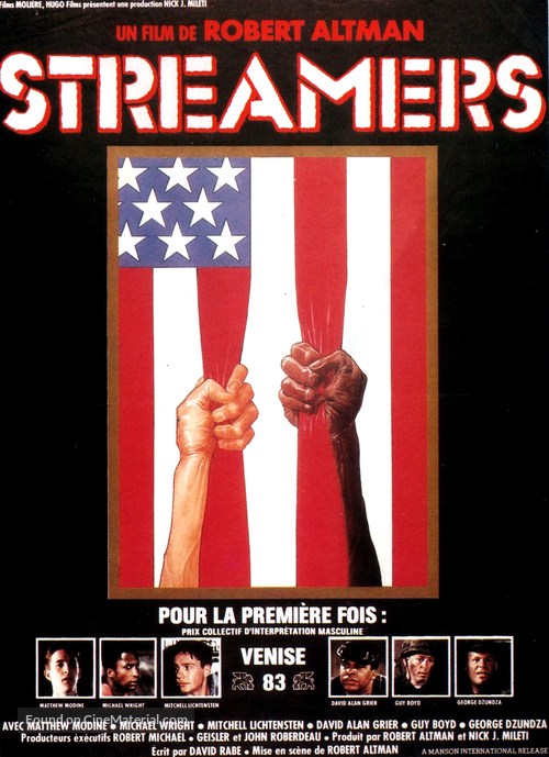 Streamers - French Movie Poster