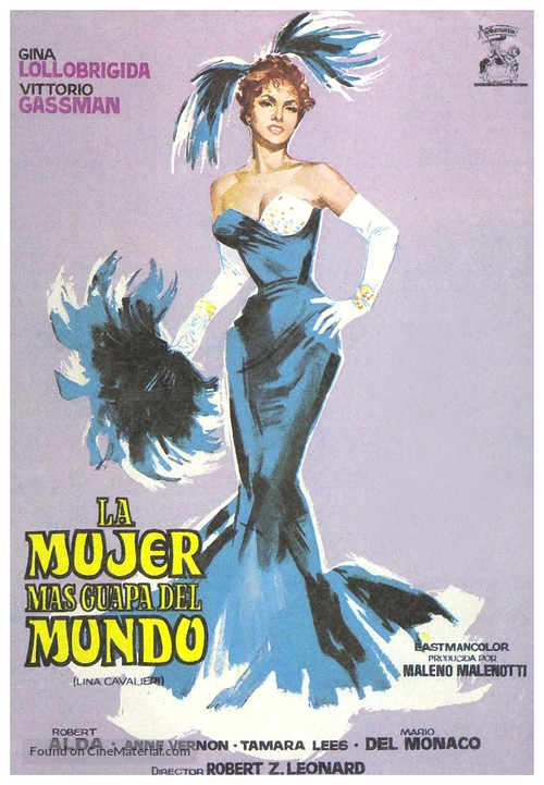 Donna pi&ugrave; bella del mondo, La - Spanish Movie Poster