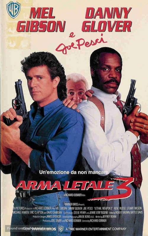 Lethal Weapon 3 - Italian Movie Poster
