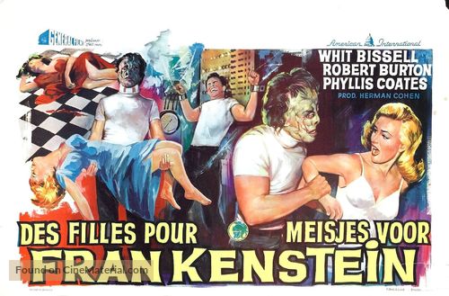 I Was a Teenage Frankenstein - Belgian Movie Poster