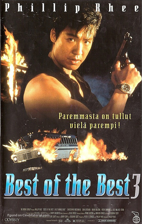 Best of the Best 3: No Turning Back - Finnish VHS movie cover