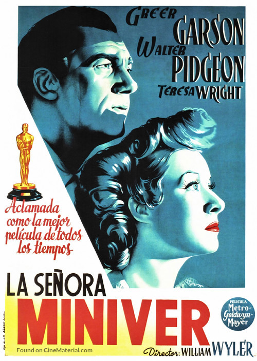 Mrs. Miniver - Spanish Movie Poster
