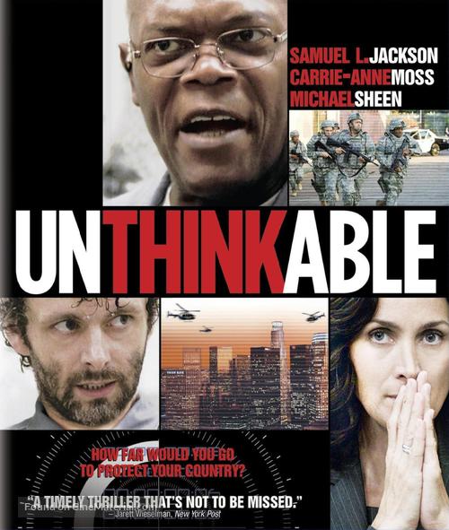 Unthinkable - Blu-Ray movie cover