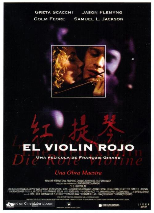 The Red Violin - Spanish Movie Poster