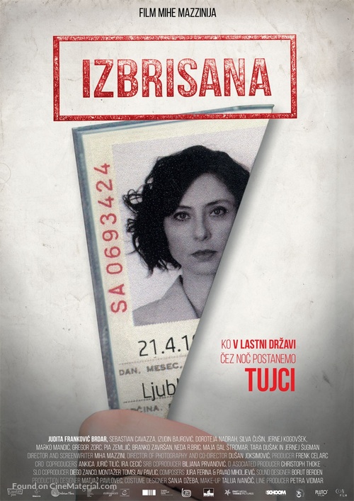 Izbrisana - Slovenian Movie Poster