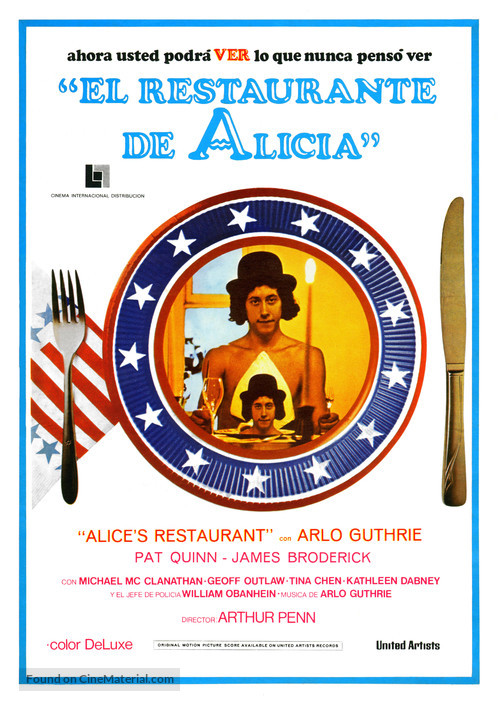 Alice&#039;s Restaurant - Spanish Movie Poster