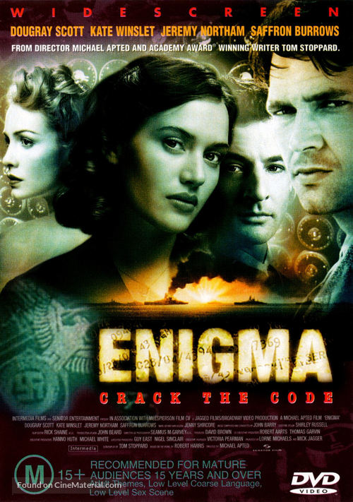 Enigma - Australian DVD movie cover