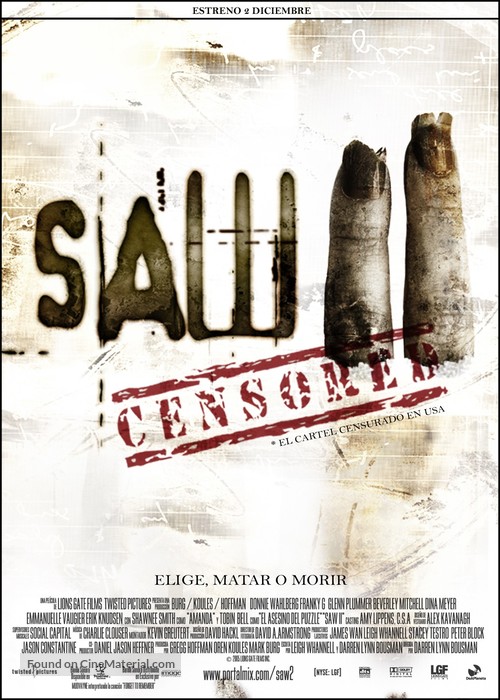 Saw II - Spanish Movie Poster