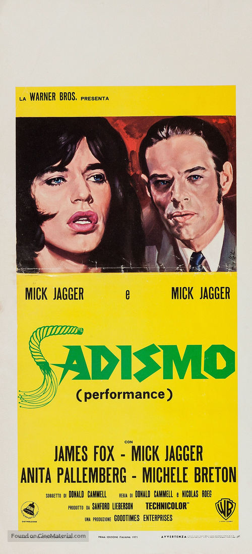 Performance - Italian Movie Poster