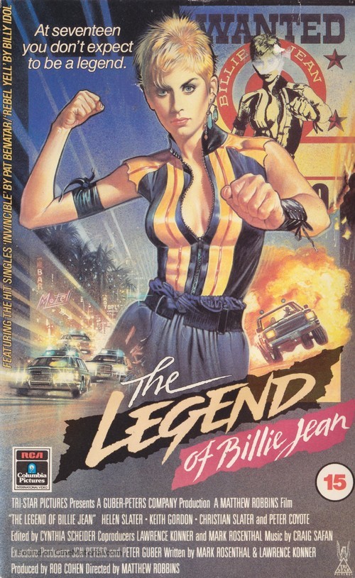 The Legend of Billie Jean - British VHS movie cover