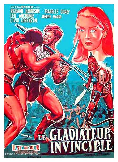 Gladiatore invincibile, Il - French Movie Poster