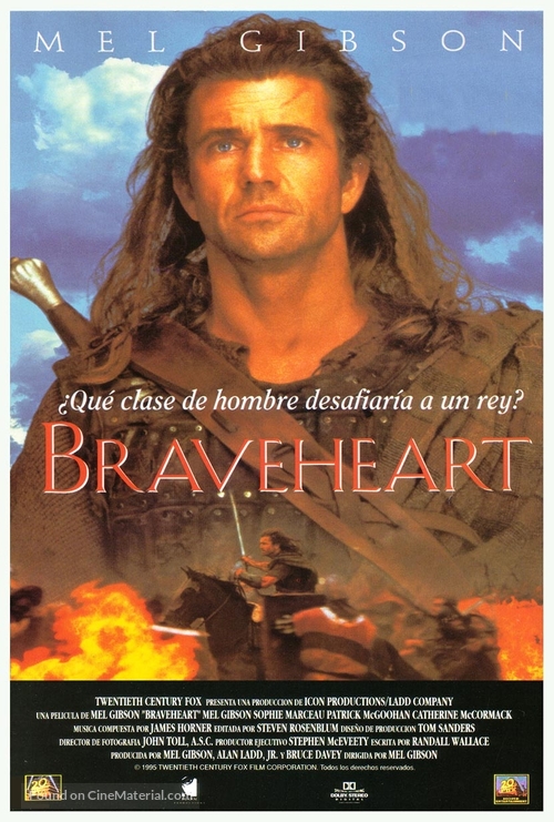 Braveheart - Spanish Movie Cover