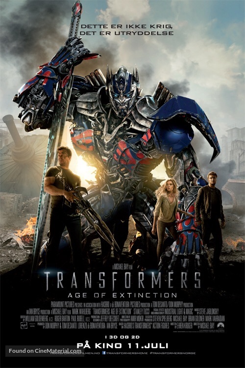 Transformers: Age of Extinction - Norwegian Movie Poster