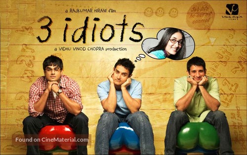 Three Idiots - Indian Movie Poster