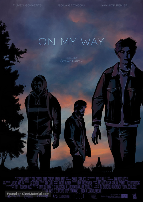 On My Way - Belgian Movie Poster