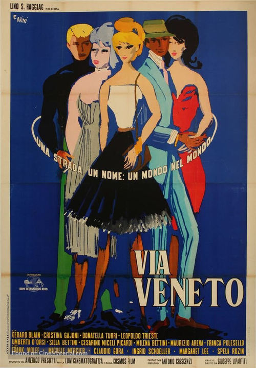 Via Veneto - Italian Movie Poster