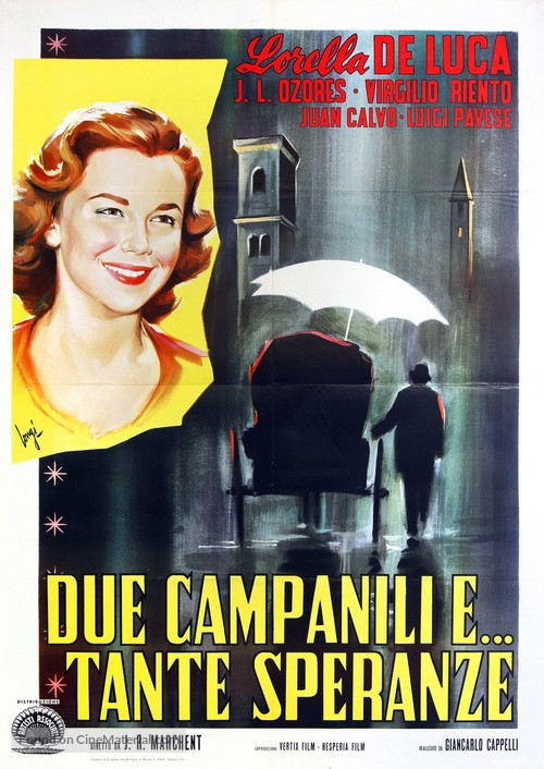El hombre del paraguas blanco - Italian Movie Poster