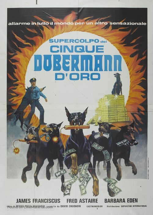 The Doberman Gang - Italian Movie Poster