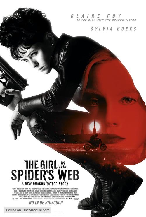 The Girl in the Spider&#039;s Web - Dutch Movie Poster