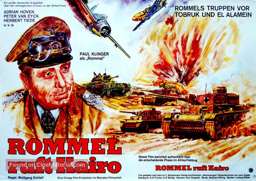 Rommel ruft Kairo - German Movie Poster