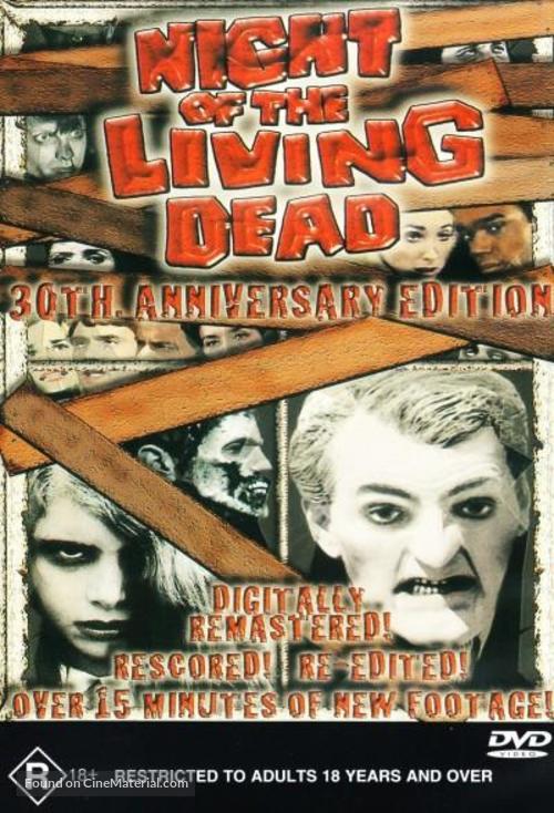 Night of the Living Dead - Australian DVD movie cover